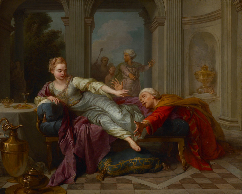 Haman implorant pitié d’Esther